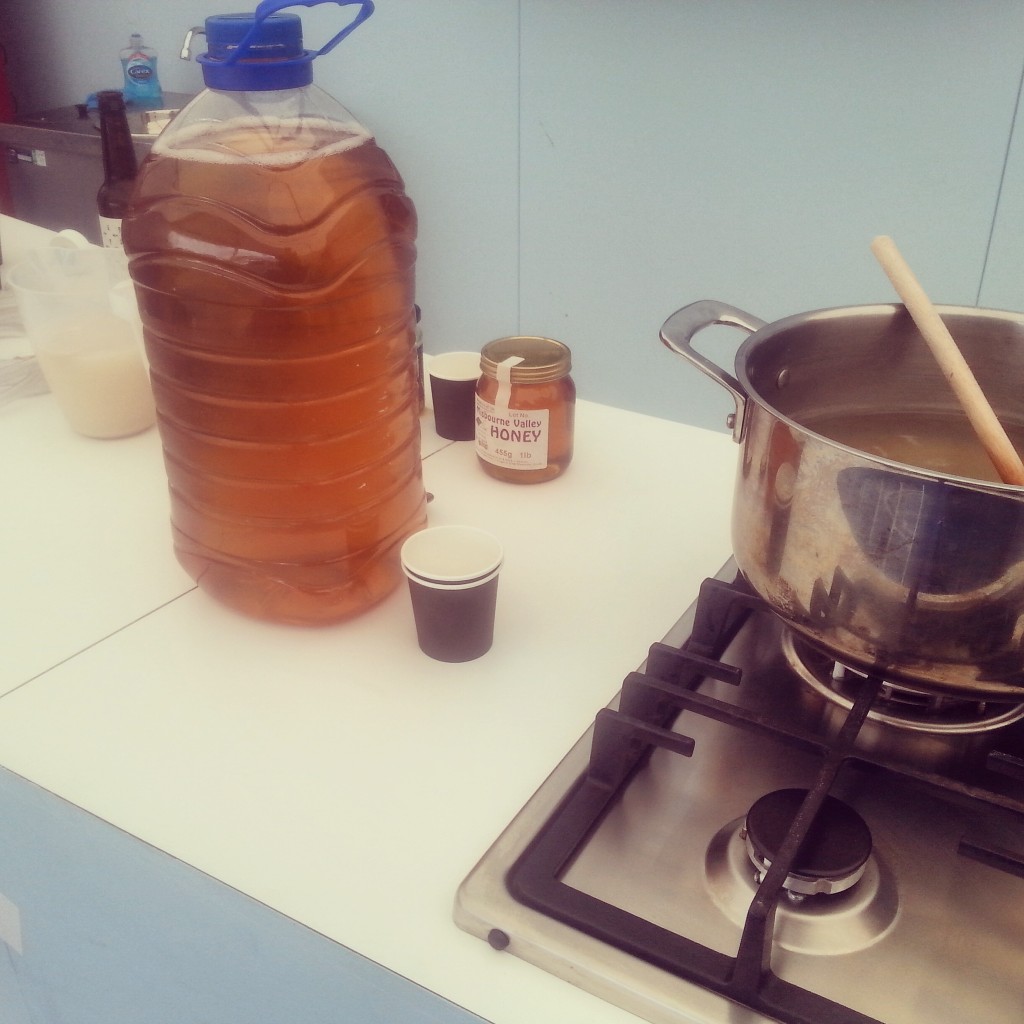 making honey mead